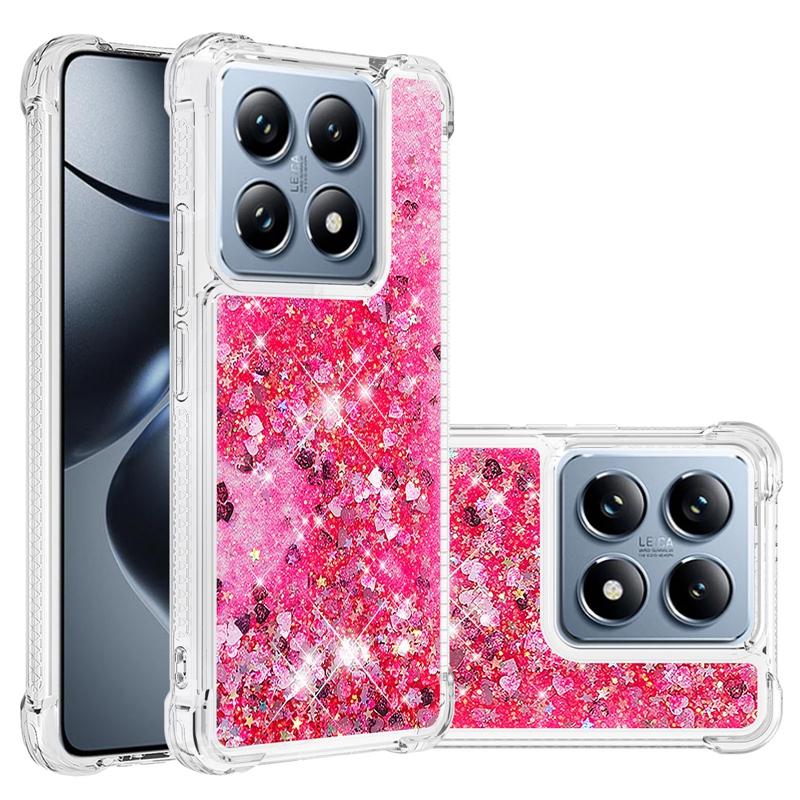 Coque 14T Pro sur Pour Fundas Xiaomi 14T Pro Coque Paillettes Bling Dynamique Liquide Pour Xiomi Xiaomi14T 14TPro Étuis de Téléphone Fundas