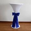 Cocktail Round Tablecloth Spandex Stretch High Top Round Table Cover for Wedding Banquet Birthday Outdoor Party Bar Fair Table