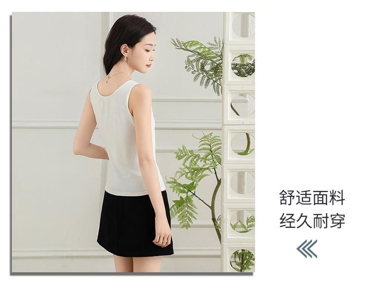 Knitted Vest: Summer Casual Versatile Thin Round Neck Solid Color Sleeveless Women's Top