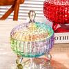 26oz Glass   Dish with Lid Decorative Glass Jar Jewelry Box Wedding Et  S Container for Snacks