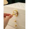 1pc Multi-Layer Leather Jewelry Storage Box for Earrings, Rings, Watches, Necklaces and Bracelets with Large Capacity, Anti-Oxidation