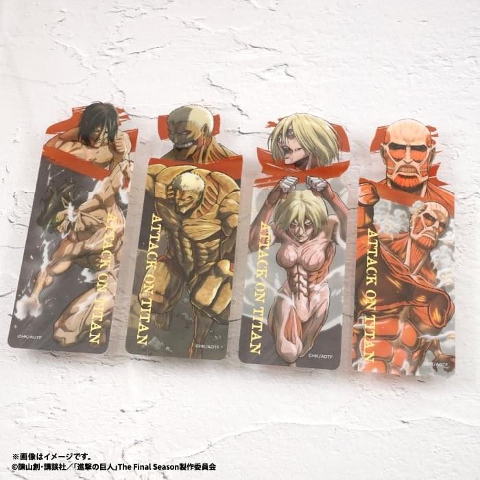 F-toys Confect Attack on Titan Clear Bookmark Gum (Full Set) [BOX of 20]