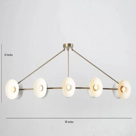 Mid Century Modern Handmade Brass Sputnik Chandelier 10-Light Ceiling Fixture