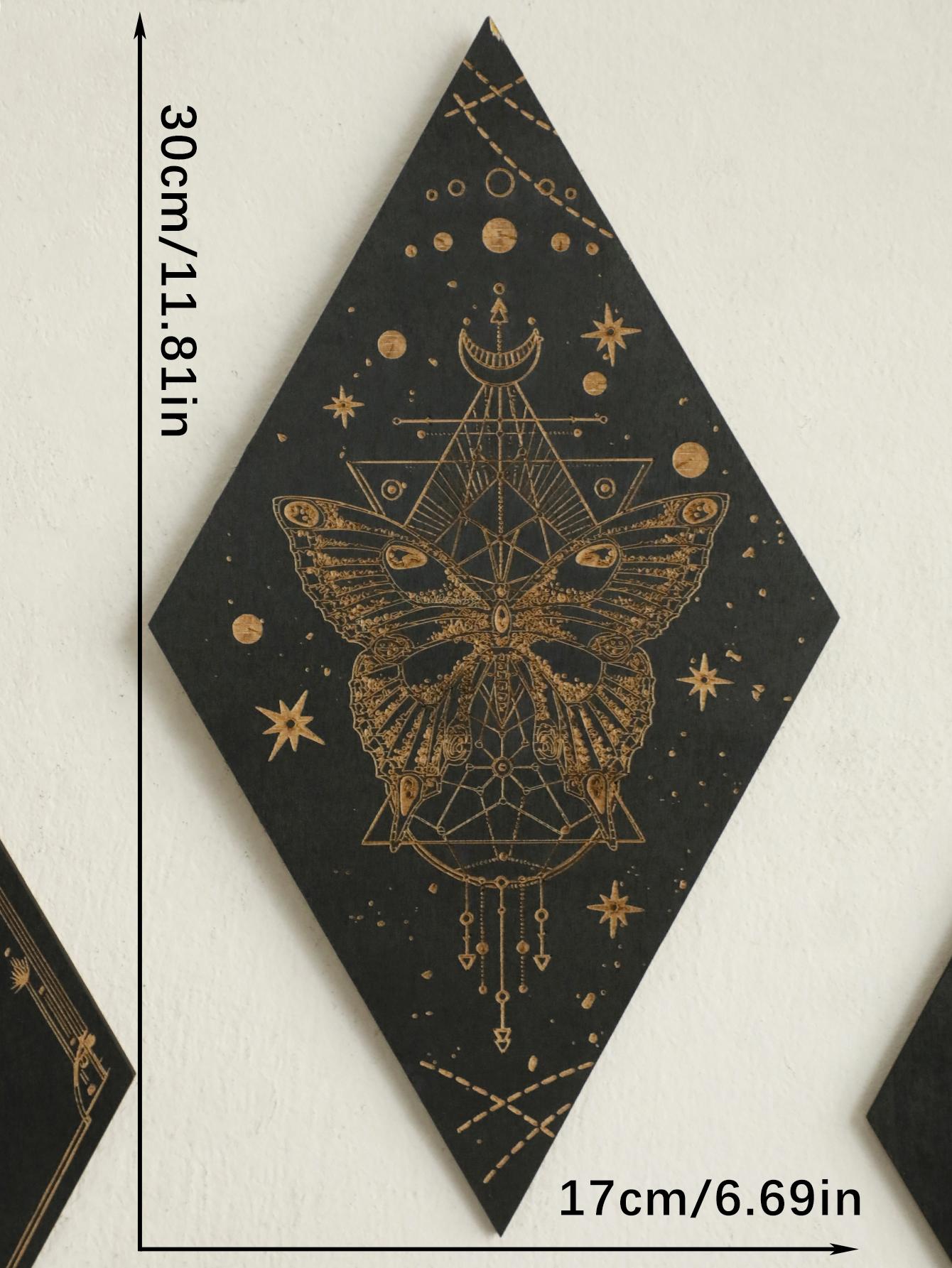

Gothic Wooden Butterfly Wall Decor Witchy Wall Hanging Wall Pediments for Home Bedroom Decorations Boho Home Decoration Gift