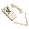 Retro Wall Phone Waterproof Decorative Corded Telephone with Volume Control for Home Bar Bathroom Beige