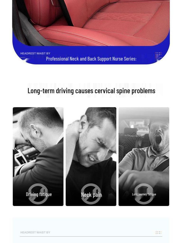 Compatible with Chang'an CS75 Plus, Yidong 35, CS55, and Uni-T Car Headrests and Lumbar Supports.