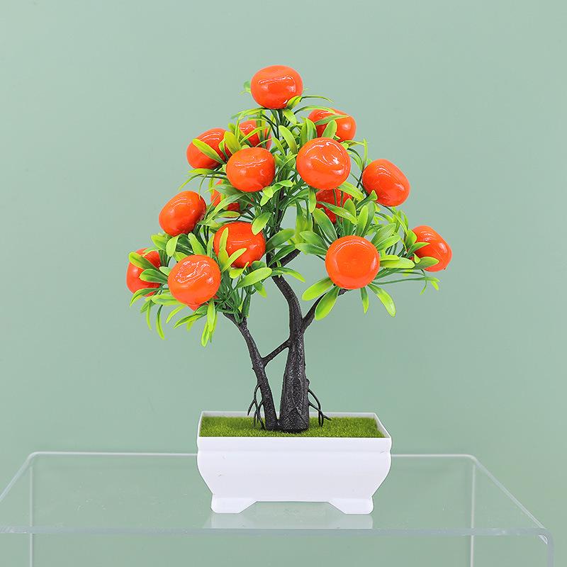 Artificial Bonsai Indoor Home Decoration with Fruit Details