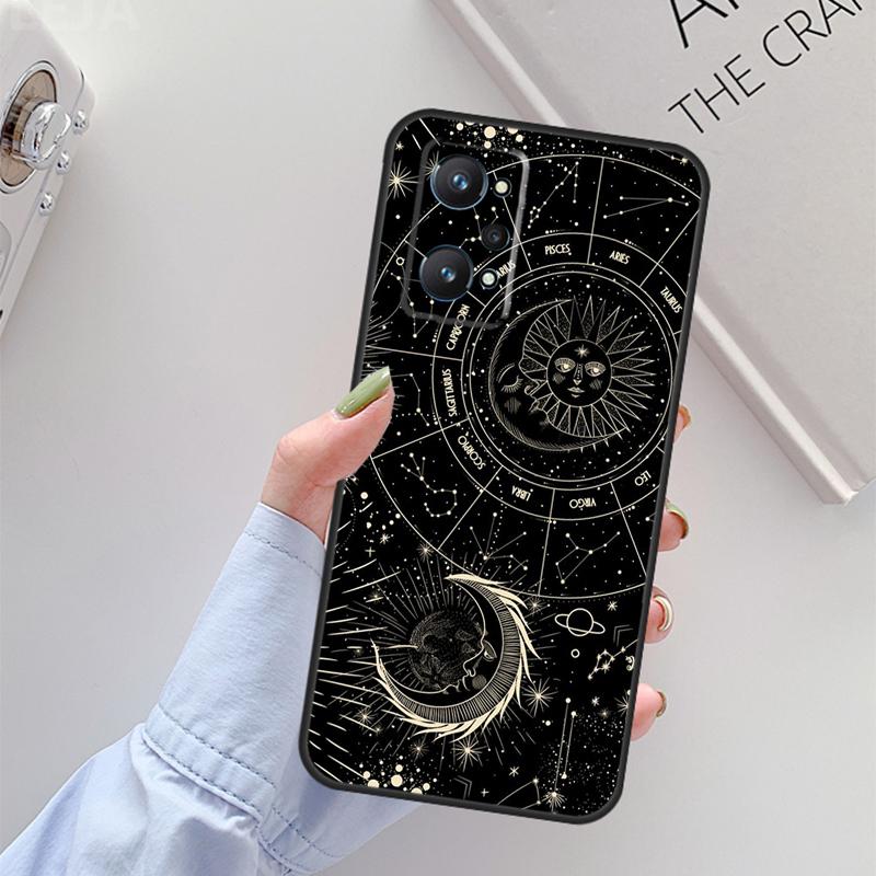Crescent Moon Sun For Realme C61 C75 C55 C51 C21Y C25S C67 C53 13 12 10 11 14 Pro Plus GT 6T 6 5 GT7 Pro Case