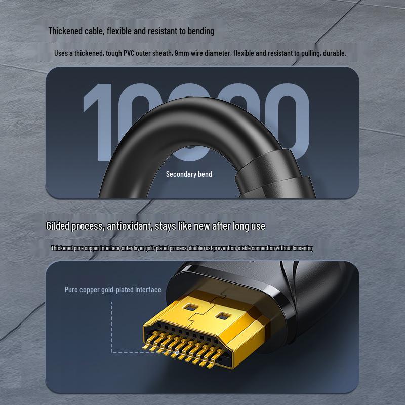 4K 60Hz High-Definition HDMI Cable for Computers and Projectors