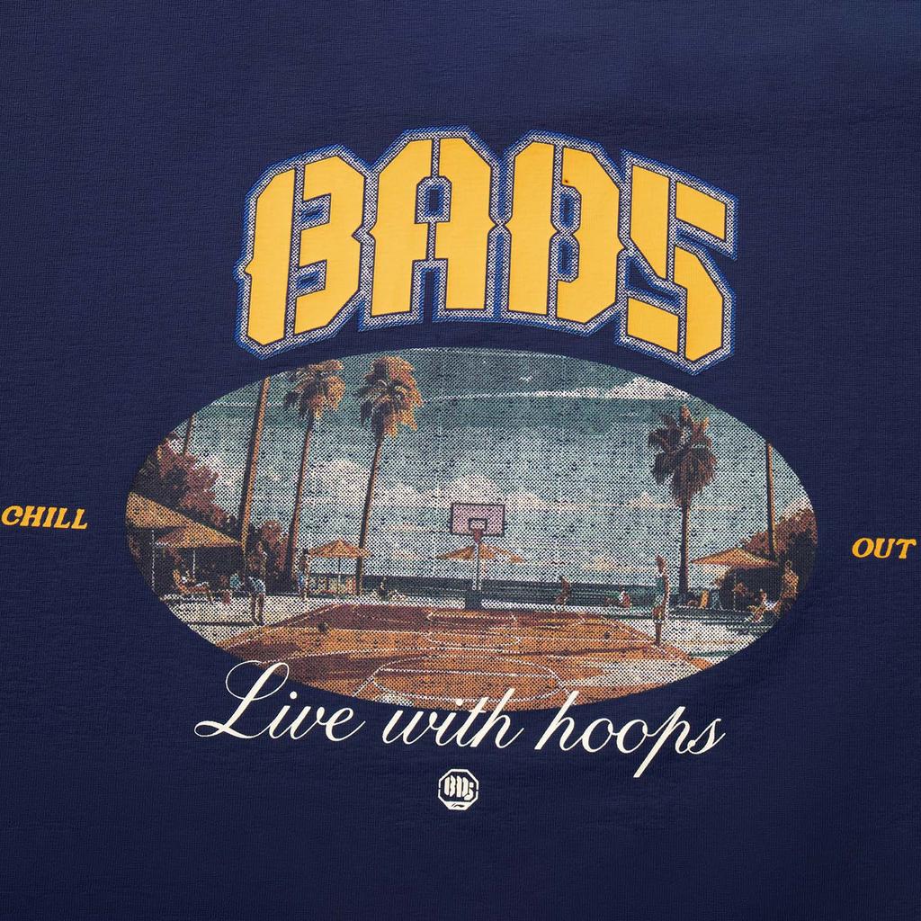 Li Ning Basketball Series Sport Casual Simple Loose Letter Crew Neck Pullover Short Sleeve T-Shirt Men Tops Deep-Navy AHSV223-5