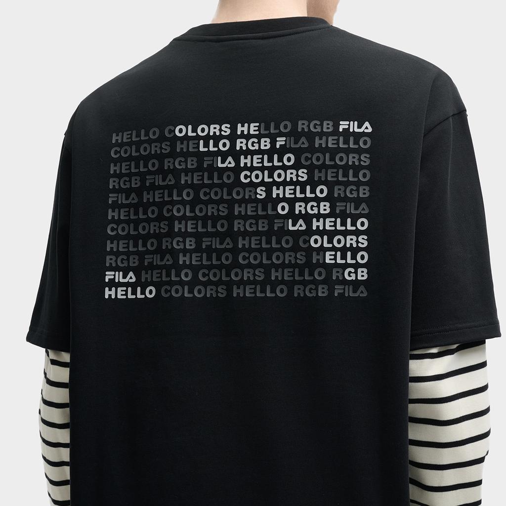 New FILA ORIGINALE T Shirt Unisex Jet Black F51M529110FBK