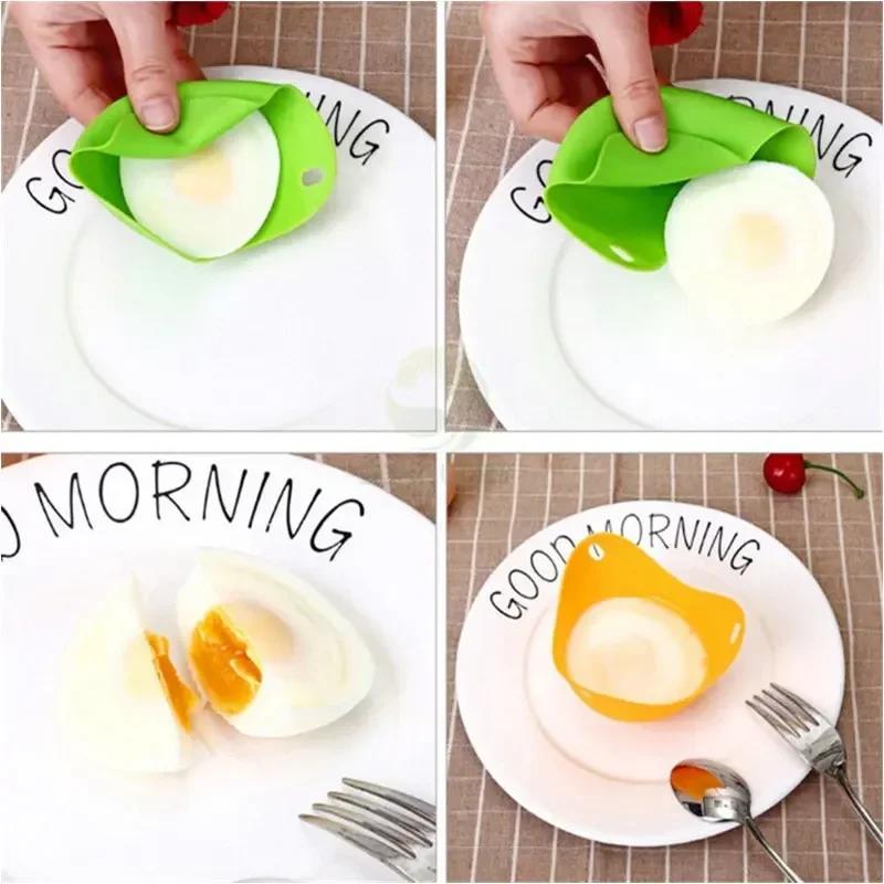 1PC Home Egg Cooker Microwave Air Fryer Mold Egg Cooker Mold Steamer Steamer Egg Cooker Kitchen Accessories Breakfast Cooking
