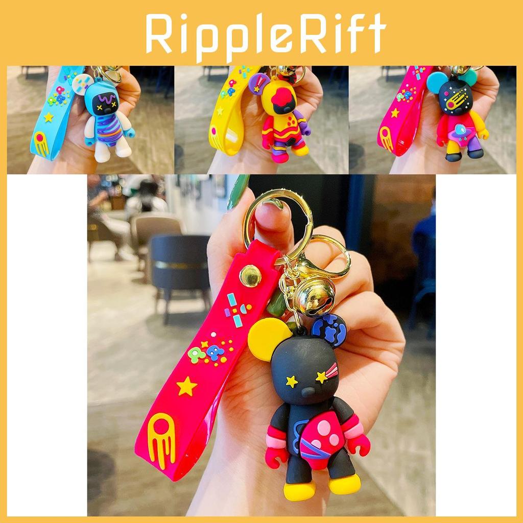 Entzückender Kreativer Bunter Graffiti-Bär Schlüsselanhänger Perfekt Für Paare Und Geschenke