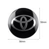 56MM 4Pcs Car Styling Aluminum Wheel Center Hub Caps Stickers For Toyota Rav4 Corolla Camry Aqua  Cross Yaris Auris TRD GR Sport FM1