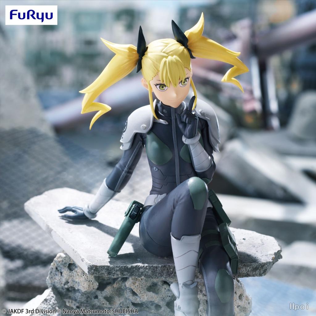 15CM Anime kaiju No.8 Figure Yonogamiya Kikoru Figure Noodle Stopper Sitting Posture Model Toy Doll Aciton Figure PVC