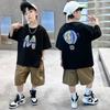 Simple and Cool Letter Balloon Personalized Print Boys and Girls Summer Casual Comfortable Short Sleeved Children's T-shirt