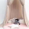 Rainbow Bed Canopy Lace Net Unique Pendant Play Tent Bedding for Kids Playing Reading with Children Round Dome Netting Curtains Baby Boys Girls Games