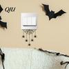 Upside Down Spider Switch Decal Halloween Web Light Sticker, Decal, Removable Creepy Wall Ornament Decals, PVC Waterproof Art for Home Bedroom