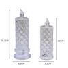 Led Candle Light Rose Pattern Projection Simulation Flameless Candle Lamp For Home Birthday Wedding Party Decoration