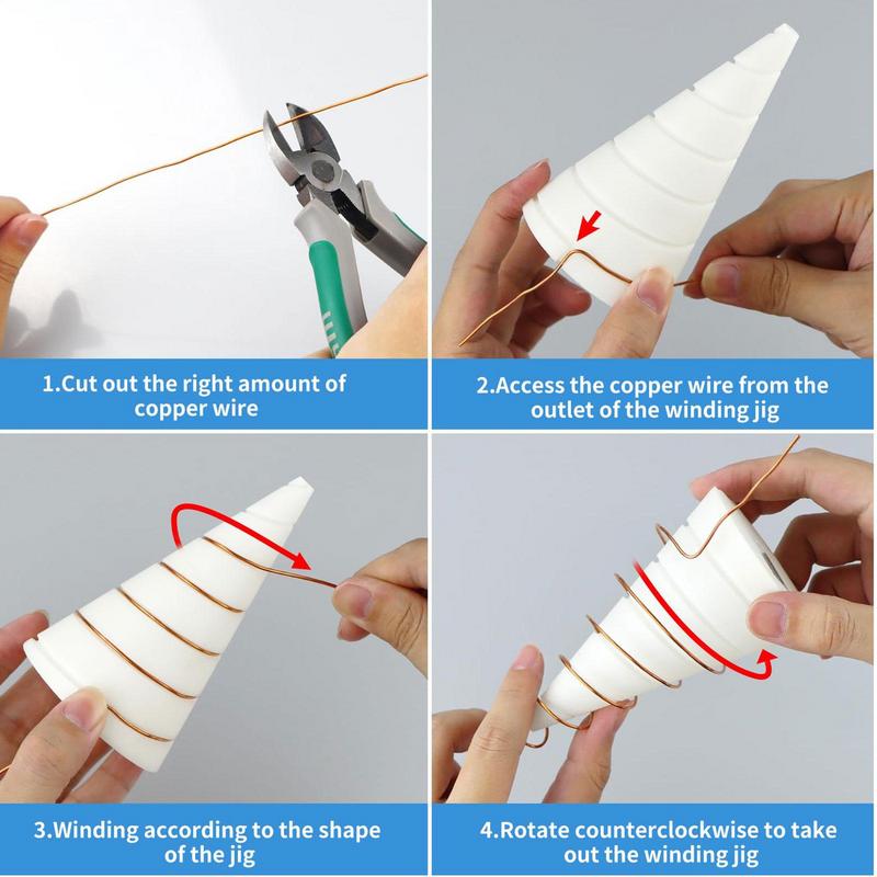 Fibonacci Coil Winding Jig for Electroculture Gardening Electro Culture Copper Gardening Antenna Making Tool Copper Wire Antenna