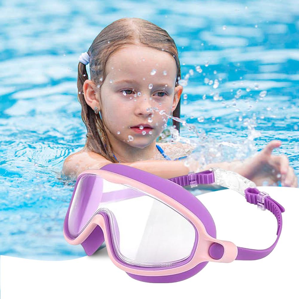 Kids Swimming Goggles No Leaking Pool Goggles with Ear Plugs Nose Clip for Children From 4 To 15 Years Old