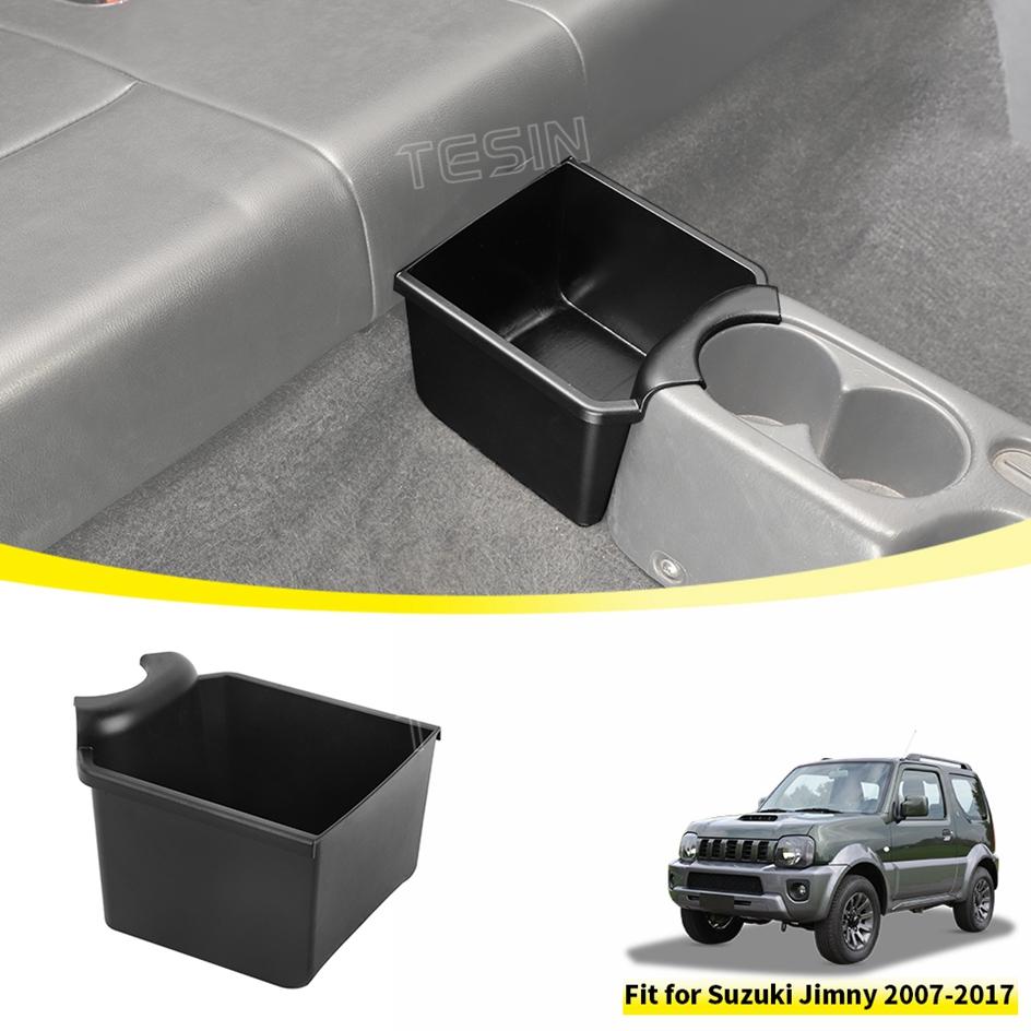 TESIN Stowing Tidying Car Central Control Rear Storage Box Organizer Tray For Suzuki Jimny JB43 2007-2017 Interior Accessories