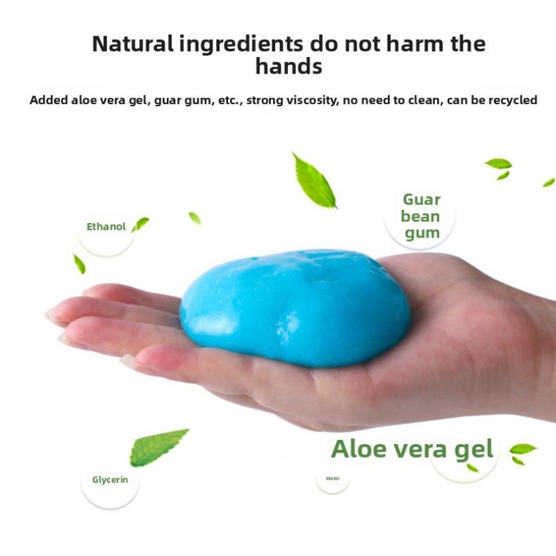 The Blue Multi-functional Cleaning Soft Rubber Keyboard Car Gap Dust Removal Putty Is Non-sticky To Hands and Leaves No Residue of Dust