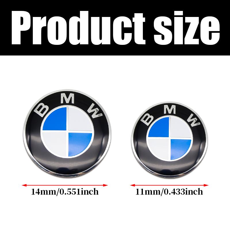 11mm 14mm Znak na dálkovém ovladači klíče od auta Pro BMW E46 E90 F10 Samolepka Logo Náhradní F30 G20 X1 X3 X5 M Performance 50. výročí