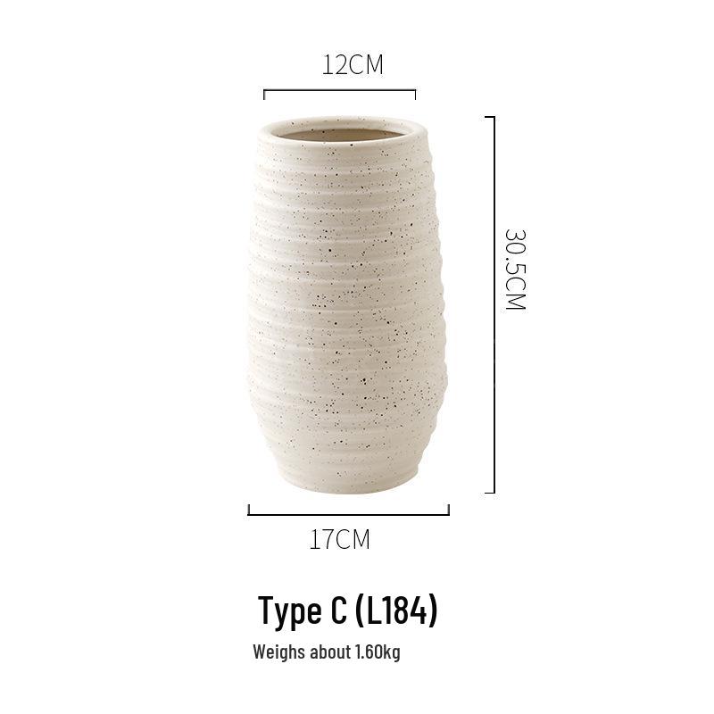 Coarse Pottery Earthenware Vase Set for Home & Hotel Decor