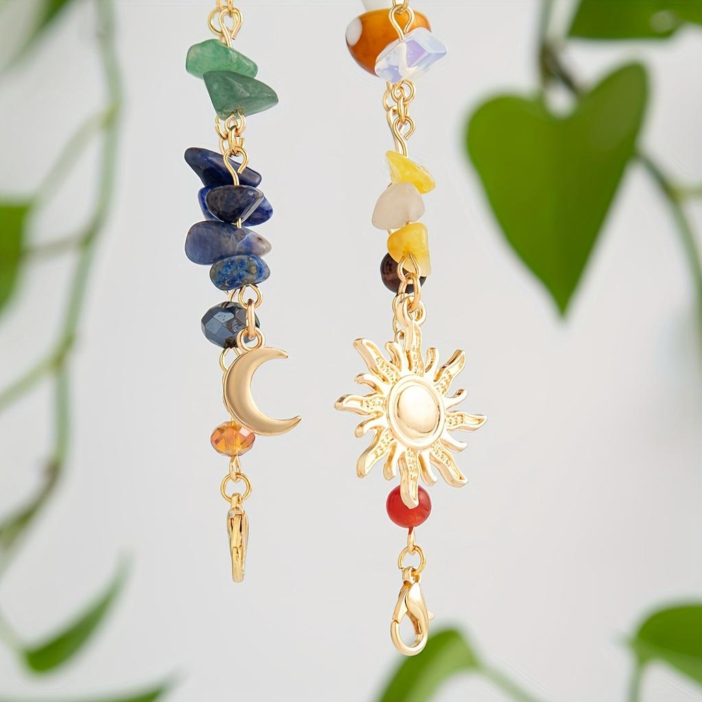 2pcs Exquisite Hair Accessories - Crescent Moon and Sun Design, Perfect for Valentine's Day Gifts and New Year Jewelry, Suitable for Casual Wear