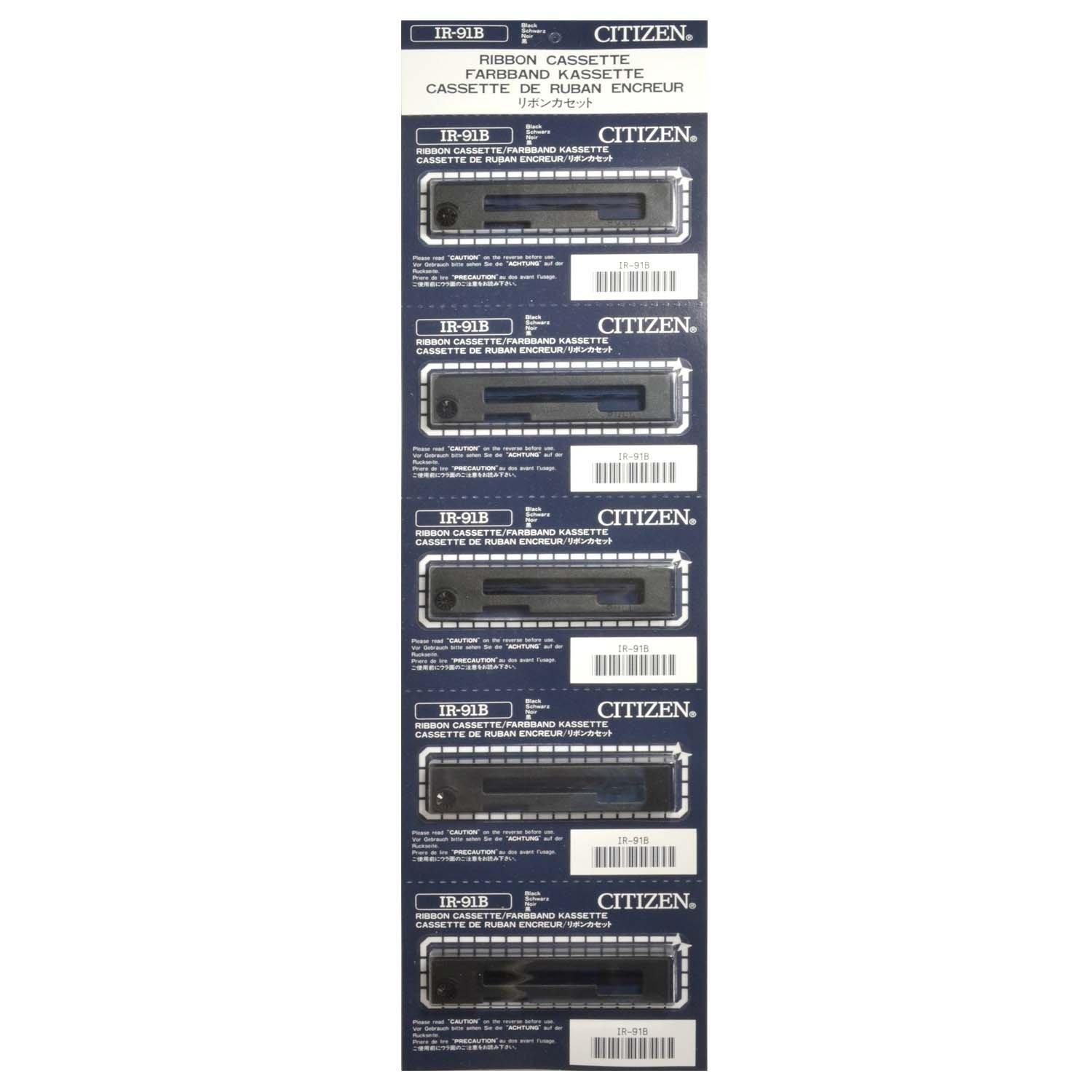 

CITIZEN Ribbon Cassette IR-91B (5 pieces) чорний