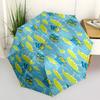 Toy Story Aliens Themed Automatic Opening and Closing Umbrella, Brightly Colored 8-rib Portable Umbrella, Suitable for Men and Women, A Perfect Gift F