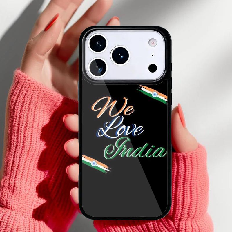 India Indian Flag Phone Case for iPhone 17 16 15 14 13 Pro Max Back Cover for 12 11 Pro Coque