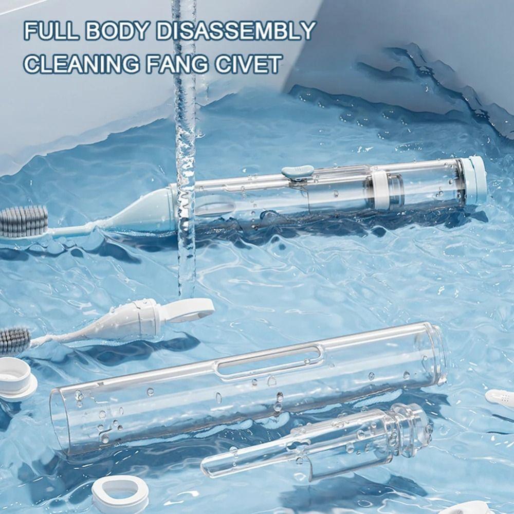 Portable Travel Toothbrush Set Foldable Toothpaste Tube Storage Box  for Outdoor Camping Travel