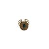 Vintage Multi-Layer Design Ring Light Luxury Niche Design Opening Adjustable Oval Statement Ring Finger Ring