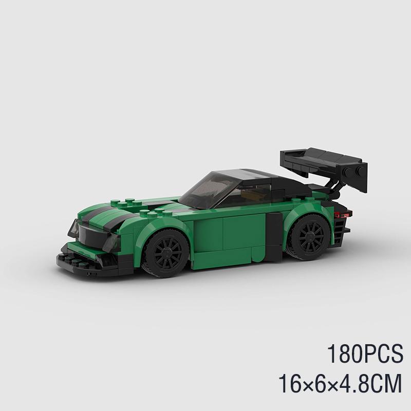 MOC Speed Super Racing Car F40 RS6 City Sports Model Building Blocks Classic Rally Old Race Vehicle Bricks Technical Kids Toys
