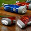 Practical camping flashlight Outdoor Press-Type Dynamo Emergency Flashlight (Hand Crank) Essential Outdoor Tools for Camping