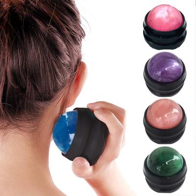 Mini Acupressure Ball Massager Handheld Roller for Muscle Relief Resin Body Massage Tool for Neck