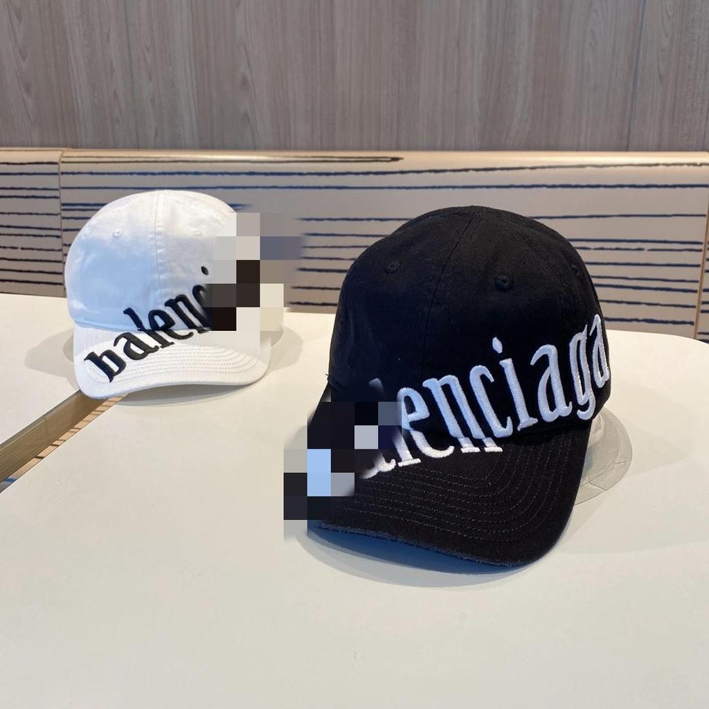 Boné de Baseball Paris B Tendência Feminino de Aba Larga: Bordado de Letra Diagonal, Design Casual e Versátil de Bico de Pato