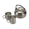 Camping Kettle Tea Pot with 2 300ml Water Cups Multifunctional Ergonomic Handle Portable Boiling