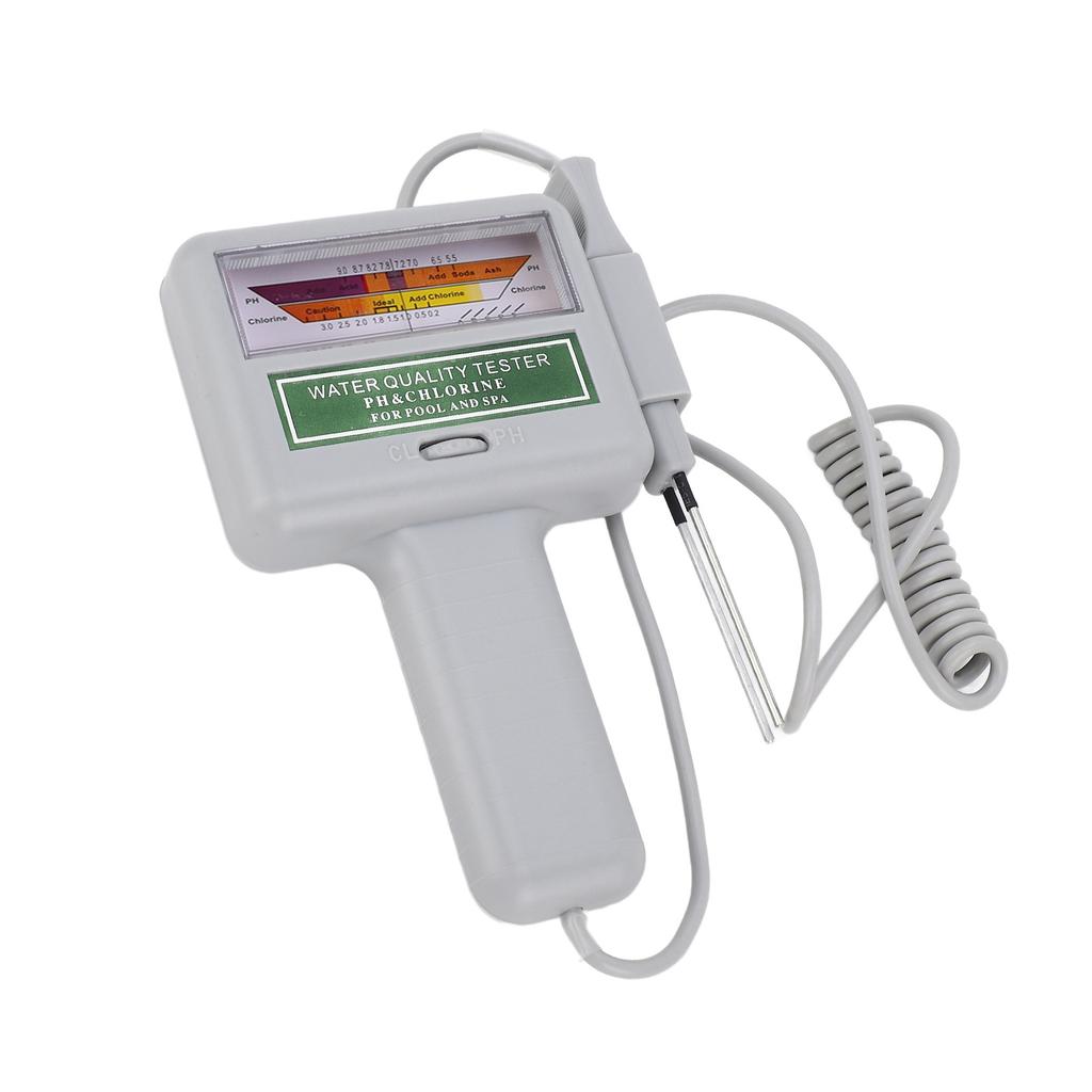Portable PH Meter Water Quality Monitor for Pool Spa with Large Screen Easy to Operate Lightweight Compact Design