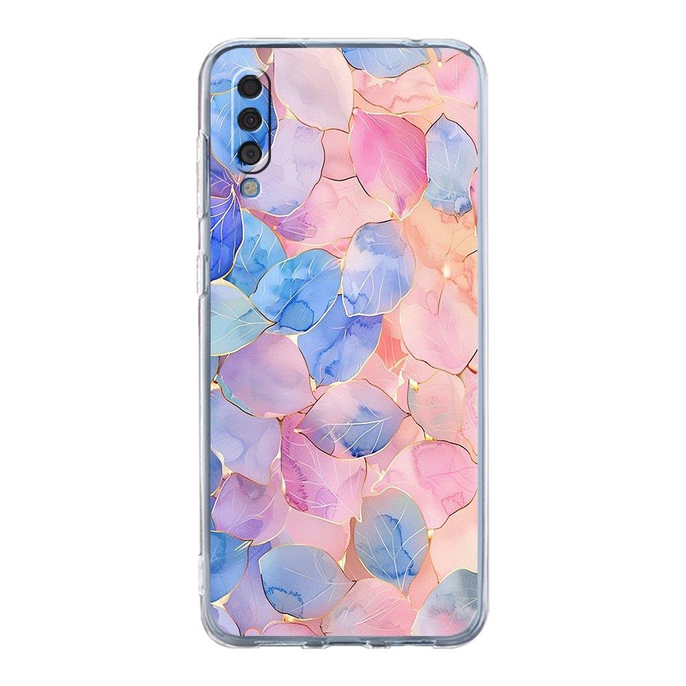 Phone Case For Samsung A16 A14 A12 A22 A32 5G A34 A42 A52 A54 A50 A70 A40 A20E A10S A20S A04S A06 Cover Beautiful Rose Gold Art