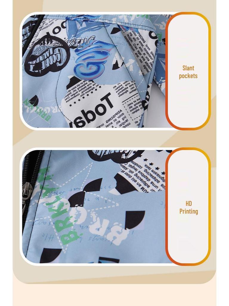 Unisex Cartoon Baby Smock: Autumn/Winter Down Jacket Outerwear, Meal-Protecting Clothing.