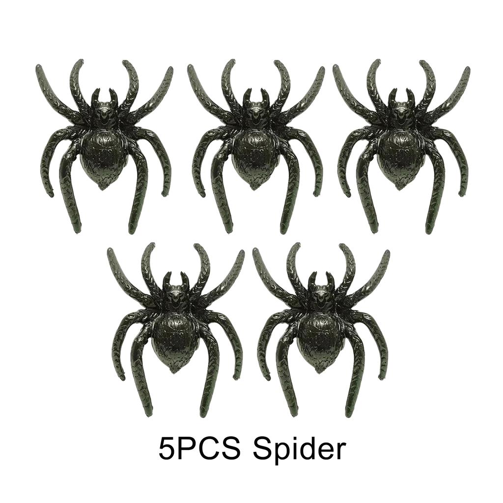 5PCS Insect Ornaments Halloween Simulated Bug Decoration Cockroach Spider Centipede Scorpion Home Horror House DIY Materials ZYF