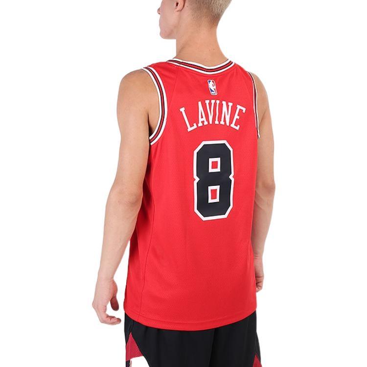 Nike NBA Chicago Bulls Zach Lavine Icon Edition Swingman Jersey Chicago Red/Black/White Men Streetwear CW3660-660