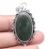 Pendant Vassolite Gemstone Valentine'Day Gift Silver Jewelry 2.25"