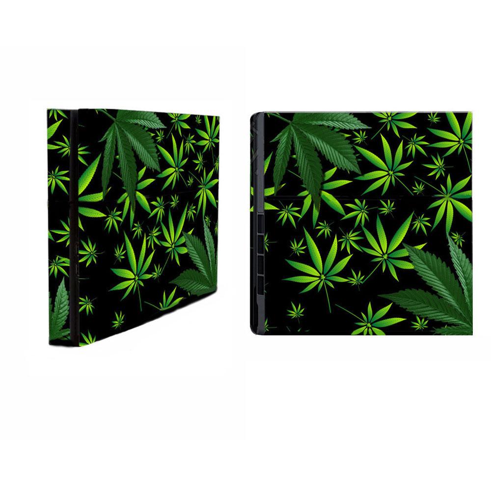 Ochranná nálepka proti poškrábání na konzoli + nálepky na ovladače pro PS4 Slim