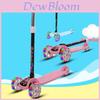 Kids Scooter For 1-3-6 Year Old Boys Girls Beginners With Wide Folding Deck Flashing Wheels Mo Lo Blue