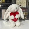 Jellycat Rabbit Plush Toy With Love Heart Design And Pp Cotton For Children Gift