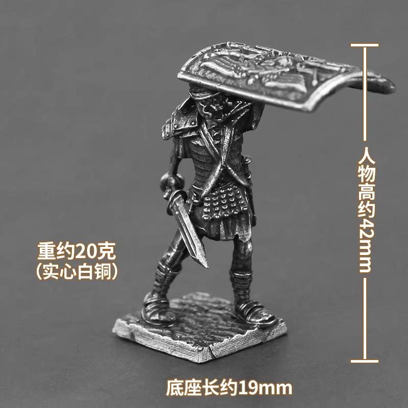 Ancient Rome 9th Legion Metal Soldier Figure Miniature Toy Car Interior Desktop Ornament DIY Paint Collection